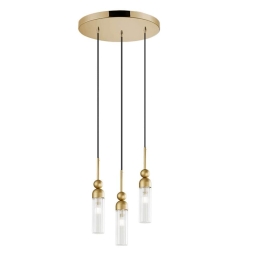 Φωτιστικό Οροφής Κρεμαστό 01480.07 3xG9 D.30cm Gold Luma