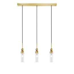 Φωτιστικό Οροφής - Ράγα 01480.07B 3xG9 70cm Gold Luma