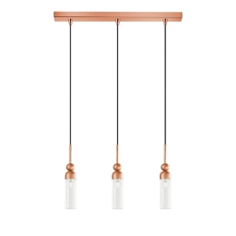 Φωτιστικό Οροφής - Ράγα 01480.07B 3xG9 70cm Copper Luma
