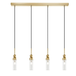 Φωτιστικό Οροφής - Ράγα 01480.09B 4xG9 85cm Gold Luma