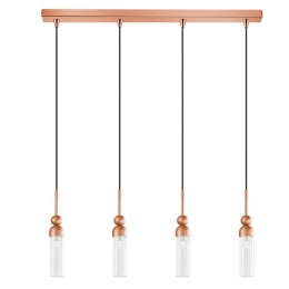 Φωτιστικό Οροφής - Ράγα 01480.09B 4xG9 85cm Copper Luma