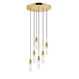Φωτιστικό Οροφής Κρεμαστό 01480.13 6xG9 D.40cm Gold Luma