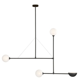 Φωτιστικό Οροφής Κρεμαστό 01482 4xG9 112x126cm Black Luma