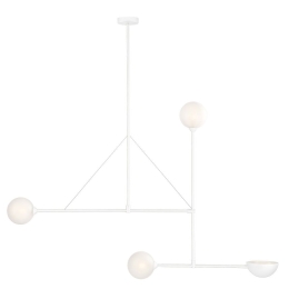 Φωτιστικό Οροφής Κρεμαστό 01482 4xG9 112x126cm White Luma