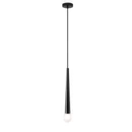 Φωτιστικό Οροφής Κρεμαστό 01487.04.1 Diameter: 4,5 cm Height: 31 cm Black Luma