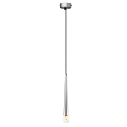 Φωτιστικό Οροφής Κρεμαστό 01487.04.3 Diameter: 4,5 cm Height: 31 cm Silver Luma