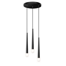 Φωτιστικό Οροφής Κρεμαστό 01487 3xG9 D.30cm Black Luma