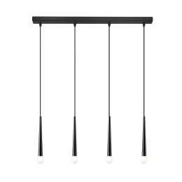 Φωτιστικό Οροφής - Ράγα 01487 4xG9 85 cm Black Luma
