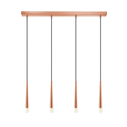 Φωτιστικό Οροφής - Ράγα 01487 4xG9 85cm Copper Luma