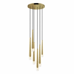 Φωτιστικό Οροφής Κρεμαστό 01487 6xG9 D.40cm Oxidized Gold Luma