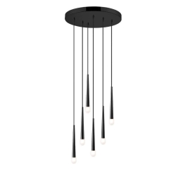 Φωτιστικό Οροφής Κρεμαστό 01487 6xG9 D.40cm Black Luma