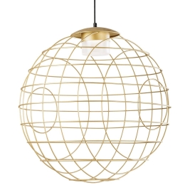 Φωτιστικό Οροφής Κρεμαστό 01488 GX53 10W LED 3000K D.40cm Gold Luma