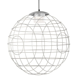 Φωτιστικό Οροφής Κρεμαστό 01488 GX53 10W LED 3000K D.80cm Silver Luma