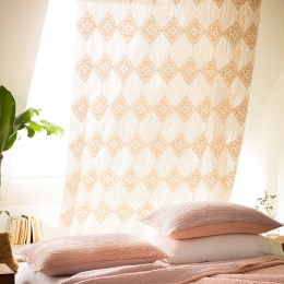 Κουρτίνα Ariadne 012B Beige Gofis Home 140X260 100% Βαμβάκι