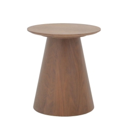 Τραπεζάκι Βοηθητικό Kayano 101-000109 Φ45x50cm Walnut