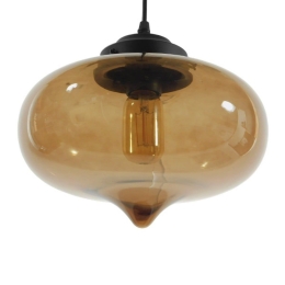 Φωτιστικό Οροφής Pomegranate 01029 Brown GloboStar Γυαλί