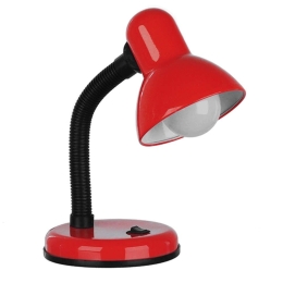 Φωτιστικό Επιτραπέζιο Student 01535 Φ12x32cm 1xE27 Red GloboStar