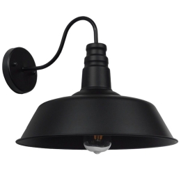 Φωτιστικό Τοίχου-Απλίκα Sord 01053 Black GloboStar Μέταλλο
