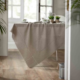 Τραπεζομάντηλο 382 13 Brown Gofis Home 135X135cm Πολυέστερ