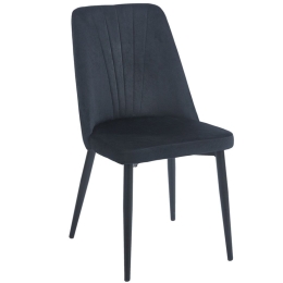 Καρέκλα Μεταλλική Olivia 11.1634 46(59)x58x85cm Black Zita Plus