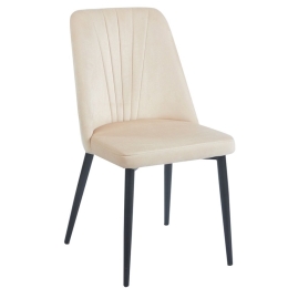 Καρέκλα Μεταλλική Olivia 11.1635 46(59)x58x85cm Beige Zita Plus