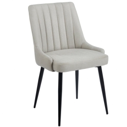 Καρέκλα Μεταλλική Megan 11.1642 51(56)x58x88cm Beige Zita Plus