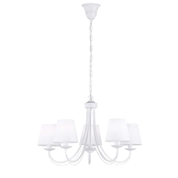 Φωτιστικό Οροφής Cortez 110600531 White Trio Lighting Μέταλλο,Ύφασμα