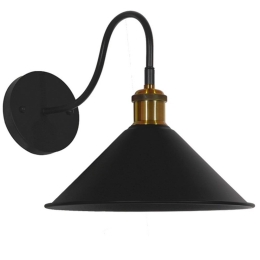 Φωτιστικό Τοίχου-Απλίκα Anbet 01121 Black GloboStar Μέταλλο
