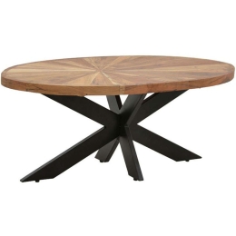 Τραπέζι Σαλονιού Fardy 113-000034 120x60x45cm Natural-Black