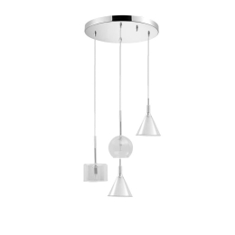 Φωτιστικό Οροφής Κρεμαστό 114-01047-09 4xG9 D30cm Clear Luma