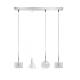 Φωτιστικό Οροφής - Ράγα 01047-09BR G9 LED 85cm Clear Luma