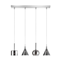 Φωτιστικό Οροφής - Ράγα 01047-09BR G9 LED 85cm Smoke Luma