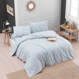 Παπλωματοθήκη Φανελένια Jennifer (Σετ 3τμχ) Light Blue Ρυθμός Υπέρδιπλο 230x250cm 100% Βαμβακερή Φανέλα