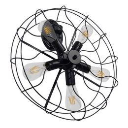 Φωτιστικό Τοίχου-Απλίκα Fan 01163 Black GloboStar Μέταλλο