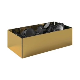 Θήκη Για Κάψουλες 117-024 25x13x7,5cm Gold Pam&Co Ανοξείδωτο Ατσάλι