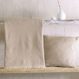 Ριχτάρι Tusca Beige Ρυθμός Πολυθρόνα 160x180cm Βαμβάκι-Πολυέστερ