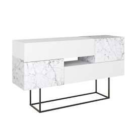 Μπουφές Roberta 119-001195 145x40x82cm White-Marble