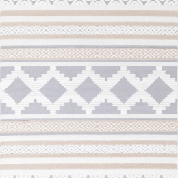 Σετ Χαλιά Κρεβατοκάμαρας 3Τμχ. Perla D060A1F Light Grey-Beige Ezzo SET(2 66X140&66X220) Πολυέστερ