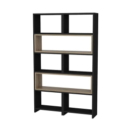Βιβλιοθήκη Επεκτεινόμενη Thorin 120-000371 163,5x22x150cm Natural-Black