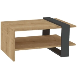 Τραπέζι Σαλονιού Yuze 120-000387 80x50x35cm Natural-Anthracite