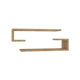 Ραφιέρα Τοίχου Eldo 120-000461 (Σετ 2Τμχ) 60x19,6x15cm Natural