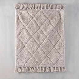 Ταπέτο Μπάνιου Gilma Beige Ρυθμός 50 X 80 100% Βαμβάκι