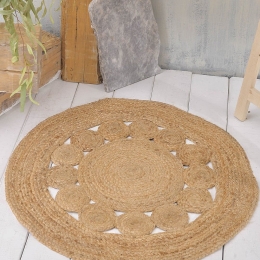 Χαλί Indiana Natural Ρυθμός 120X120cm Round