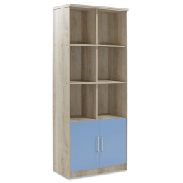 Βιβλιοθήκη Παιδική Looney Castillo-Μπλε 80,5X36,5X183,5Cm 123-000082 Mdf,Ξύλο