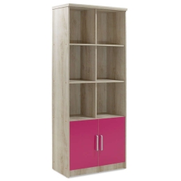 Βιβλιοθήκη Παιδική Looney Castillo-Ροζ 80,5X36,5X183,5Cm 123-000083 Mdf,Ξύλο