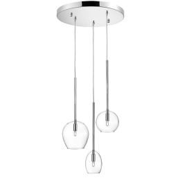 Φωτιστικό Οροφής Κρεμαστό 01156-07 G9 D30cm Transparent Luma