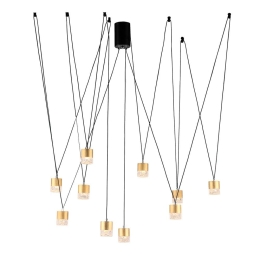 Φωτιστικό Οροφής Κρεμαστό 123-02311-16 LED 7W 3000K, 560lm/Source 150x105cm Black Luma