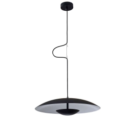Φωτιστικό Οροφής Κρεμαστό 01467 15W LED 3000K 1200Lm 15x45cm Black-White Luma