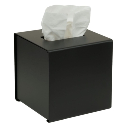 Κουτί Για Χαρτομάντηλα Κύβος 124-403 13x13x13cm Matte Black Pam&Co