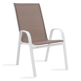 Πολυθρόνα Κήπου Calan 130-000010 55x75x95 White-Brown